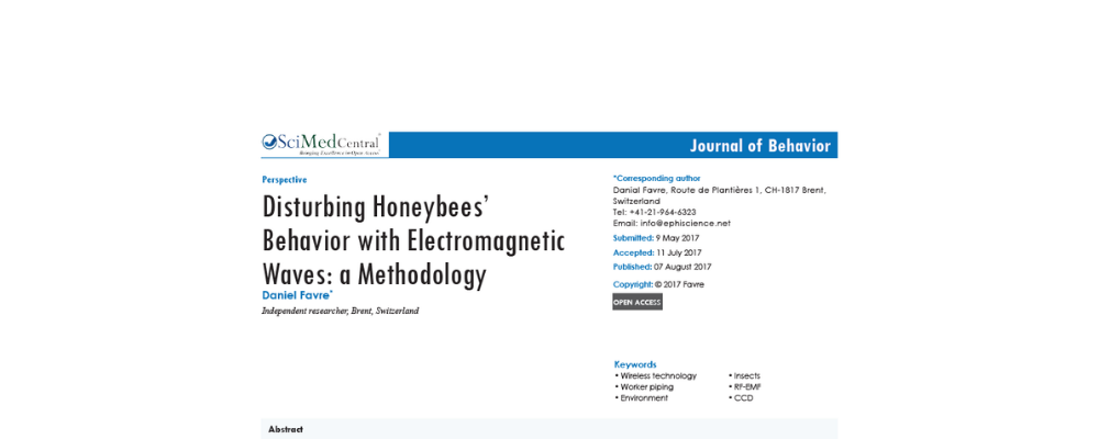 Disturbing Honeybees’ Behavior with Electromagnetic Waves: a Methodology