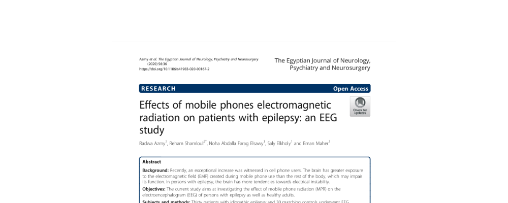 Effects of mobile phones electromagnetic radiation on patients with epilepsy: an EEG study