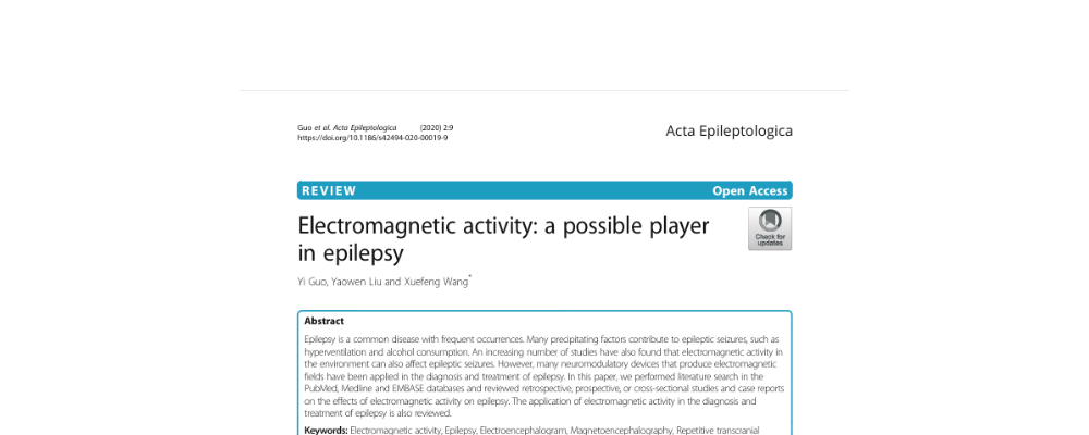 Electromagnetic activity: a possible player in epilepsy