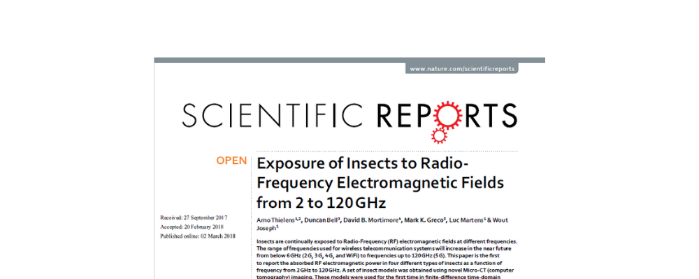 Exposure of Insects to Radio-Frequency Electromagnetic Fieldsfrom 2 to 120 GHz