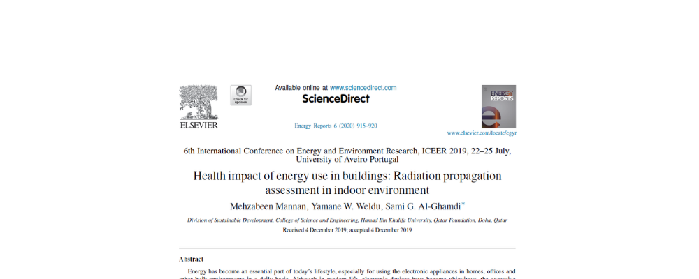 Health impact of energy use in buildings: Radiation propagation assessment in indoor environment