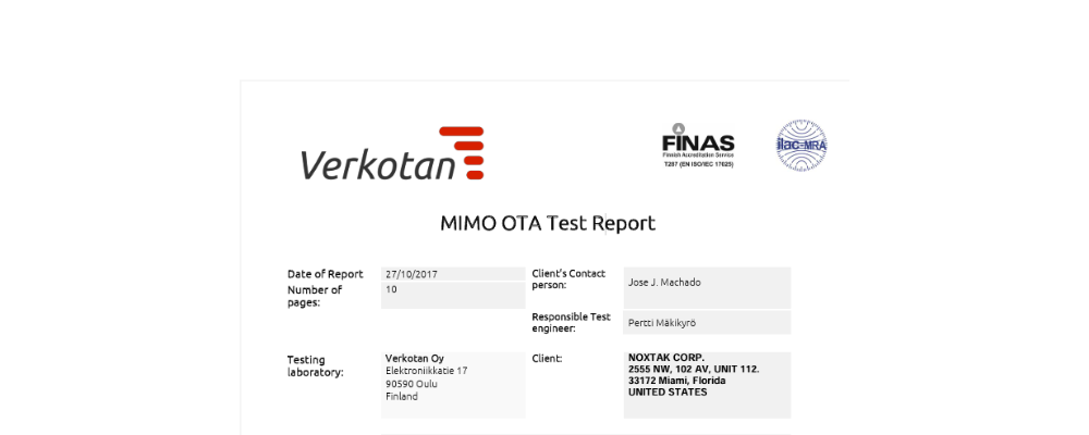 MIMO OTA Test Report