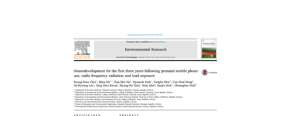 Neurodevelopment for the first three years following prenatal mobile phone use, radio frequency radiation and lead exposure