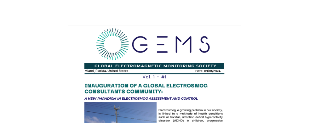 Inauguration of a Global Electrosmog Consultants Community:  A New Paradigm in Electrosmog Assessment and Control