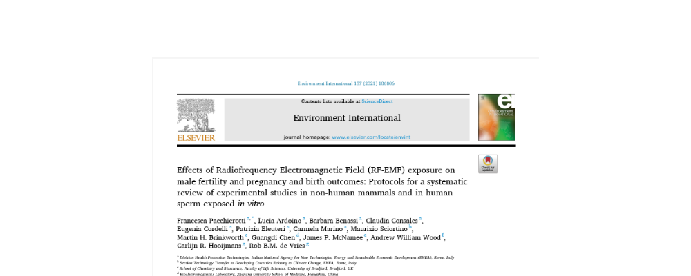 Effects of Radiofrequency Electromagnetic Field (RF-EMF) exposure on male fertility and pregnancy and birth outcomes: Protocols for a systematic review of experimental studies in non-human mammals and in human sperm exposed in vitro